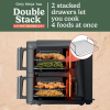Ninja SL400UK Double Stack 2-Drawer 9.5L Air Fryer - Grey