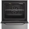 Indesit H6V5KMXUK Freestanding 60cm Single Cavity Ceramic Hob Cooker in Stainless Steel A Rated