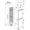 Hotpoint HPKH1262B4UK No Frost Integrated Fridge Freezer, Sliding Hinge, 50/50, E Rated