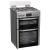 Hotpoint HDD6GDC2WX Dual Fuel Cooker with Double Oven, Inox, A Rated