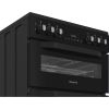 Hotpoint HDE6VDB1 60cm Freestanding Electric Ceramic Double Oven Cooker with Multiflow
