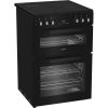 Hotpoint HDE6VDB1 60cm Freestanding Electric Ceramic Double Oven Cooker with Multiflow
