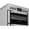 Hotpoint HDE6VDCAX 60cm Freestanding Electric Double Oven Cooker with Air Fry - Stainless Steel