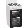 Hotpoint HDG5GCW 50cm Freestanding Gas Double Oven Cooker - White