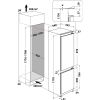 Hotpoint HTC18D011A1 Low Frost Integrated Fridge Freezer, Sliding Hinge, 70/30, White, E Rated