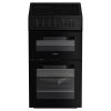 Hotpoint HTE5VCB Ceramic Electric Cooker with Separate Grill, Black, A Rated
