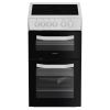 Hotpoint HTE5VCW 50cm Freestanding Electric Ceramic Twin Cavity Cooker - White