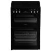 Hotpoint HTE6VDCB1 Ceramic Electric Cooker with Separate Grill, Black, A Rated