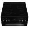 Hotpoint HTE6VDCB1 Ceramic Electric Cooker with Separate Grill, Black, A Rated