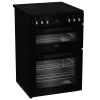 Hotpoint HTE6VDCB1 Ceramic Electric Cooker with Separate Grill, Black, A Rated