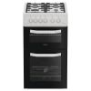 Hotpoint HTG5GCW 50cm Freestanding Gas Twin Cavity Cooker - White