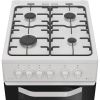 Hotpoint HTG5GCW 50cm Freestanding Gas Twin Cavity Cooker - White