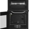 Hotpoint HTG5GCW 50cm Freestanding Gas Twin Cavity Cooker - White