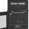 Hotpoint HTG5GCWL 50cm Twin Cavity Gas Cooker with Glass Lid in White 59L