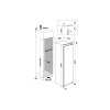 Hotpoint HTSD18A011A1 Built-In Tall Larder Fridge, Sliding Hinge, E Rated