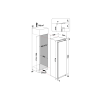 Hotpoint HTSD18F013H1 No Frost Tall Integrated Tall Freezer - 54CM - 209L
