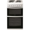 Indesit ID5E92KMW Freestanding Solid Plate Hob Electric Cooker