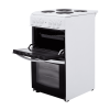 Indesit ID5E92KMW Freestanding Solid Plate Hob Electric Cooker