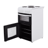Indesit ID5E92KMW Freestanding Solid Plate Hob Electric Cooker
