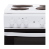 Indesit ID5E92KMW Freestanding Solid Plate Hob Electric Cooker