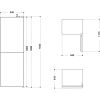 Hotpoint HBNF55182BUK Freestanding Upright Frost Free Fridge Freezer