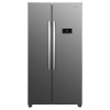 Indesit INGF6441XP4UK Total No Frost American Style Push&Go Fridge Freezer in Inox Brushed Steel