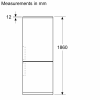Bosch KGP86AXB0N Freestanding Upright Frost Free Fridge Freezer