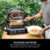 Ninja OG701UK Woodfire Electric BBQ Grill & Smoker Grey