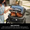 Ninja OG901UK Electric BBQ Grill & Smoker - Black/Blue