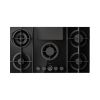 Elica NT-FLAME-BLK-RC Gas On Glass Hob