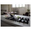 Elica NT-FLAME-BLK-RC Gas On Glass Hob