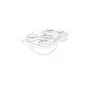 Elica NT-FLAME-BLK-RC Gas On Glass Hob