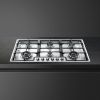 Smeg PGF962 90cm Wide 6 Burner Gas Hob - Stainless Steel