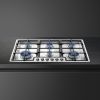 Smeg PGF962 90cm Wide 6 Burner Gas Hob - Stainless Steel