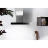 Hotpoint PHBS68FLTIX1 60cm Chimney Cooker Hood in Black-Stainless Steel