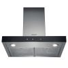 Hotpoint PHBS68FLTIX1 60cm Chimney Cooker Hood in Black-Stainless Steel