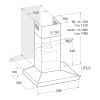 Hotpoint PHC67FLBIX 60cm Chimney Cooker Hood in Inox