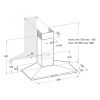 Hotpoint PHC77FLBIX 70cm Chimney Cooker Hood Stainless Steel B Rated