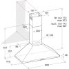 Hotpoint PHPN95FLMX1 90cm Pyramid Chimney Cooker Hood in Stainless Steel