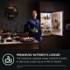 AEG NSC7G752ES 70cm Fully Integrated 70/30 Fridge Freezer Frost Free with Sliding Hinge - E Rated