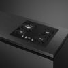 Smeg PV364N 60cm Wide 4 Burner Gas On Glass Hob - Black