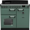 Rangemaster CLDL100EIPMGR/CM1 Classic Deluxe 100cm Induction Range Cooker Mineral Green/Chrome