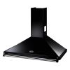 Rangemaster RCLAHDC100BL/C 100Cm  Classic Hood Black  - Chrome Rail