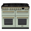 Rangemaster ESDLB110DFPMNT/AB1 110cm Dual Fuel Range Cooker BC Mint /Antique Brass A-Rated