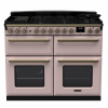 Rangemaster ESDLB110DFPPPK/AB1 110cm Dual Fuel Range Cooker BC Pale Pink /Antique Brass A-Rated