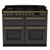 Rangemaster ESDLB110DFPSLT/AB1 110cm Dual Fuel Range Cooker BC Slate /Antique Brass A-Rated