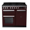 Rangemaster ESDL100DFPBOR/CM1 100cm Wide Dual Fuel Range Cooker - Bordeaux / Chrome - A Rated