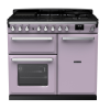 Rangemaster ESDL100DFPHTH/CM1 100cm Wide Dual Fuel Range Cooker - Heather / Chrome - A Rated