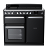 Rangemaster ESDL100EIPGBL/CM1 100cm Induction Range Cooker –Black Gloss /  Chrome - A Rated