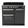 Rangemaster ESDL100EIPSLT/CM1 100cm Wide Induction Range Cooker - Slate /Chrome - A Rated